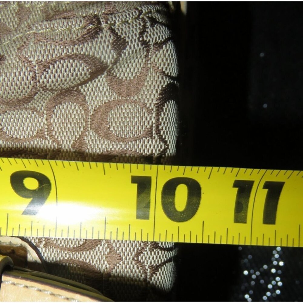 Coach 2011 Signature C Jacquard & Leather Trim Messenger Satchel Crossbody 70283 - Picture 13 of 13